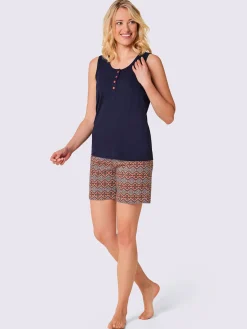 Pyjama court jersey fin