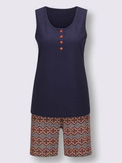 Pyjama court jersey fin