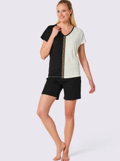 Pyjama court jersey fin