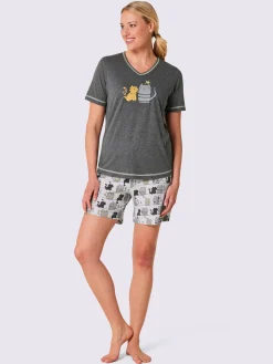 Pyjama court jersey fin