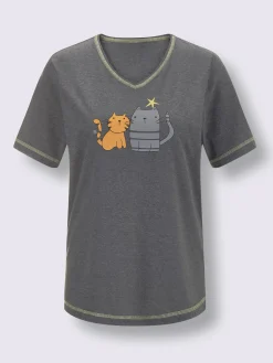 Pyjama court jersey fin