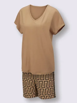 Pyjama court jersey fin