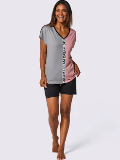 Pyjama court jersey fin