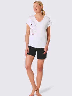 Pyjama court jersey fin