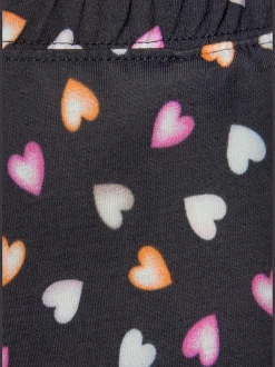 Pyjama court t-shirt à encolure ronde et manches courtes avec revers aux ourlets