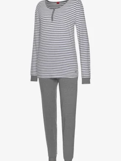 Pyjama imprimé, manches et jambes longues