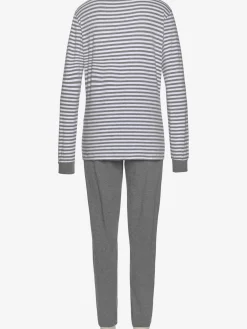 Pyjama imprimé, manches et jambes longues