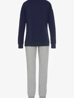 Pyjama long, imprimé devant
