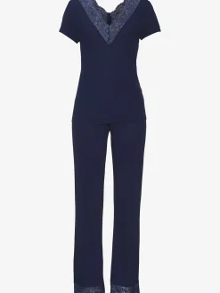 Pyjama séduisant avec empiècement en dentelle