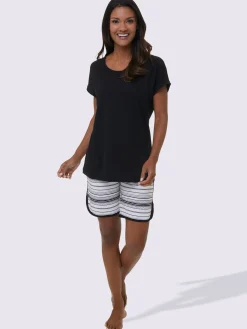 Pyjamas courts jersey fin