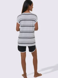 Pyjamas courts jersey fin