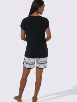 Pyjamas courts jersey fin