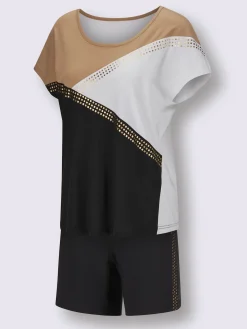 Pyjamas courts jersey fin