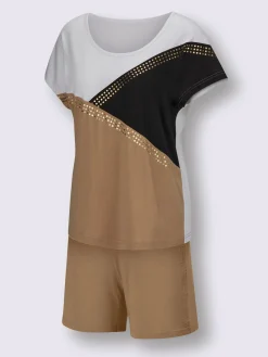 Pyjamas courts jersey fin
