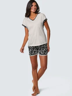 Pyjamas courts jersey fin