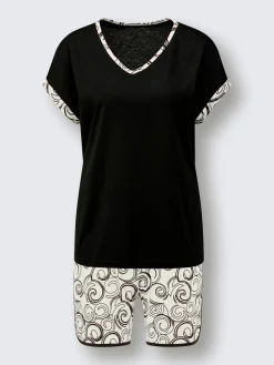 Pyjamas courts jersey fin