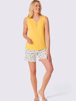 Pyjamas courts jersey fin