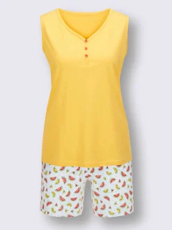 Pyjamas courts jersey fin
