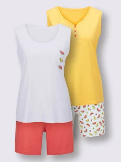 Pyjamas courts jersey fin