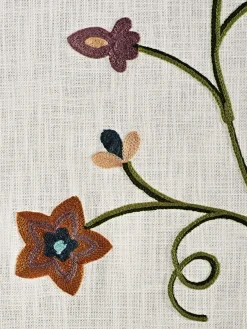 Rideau superbe broderie crewel