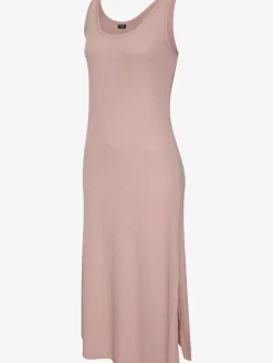 Robe à bretelles robe en tricot côtelé