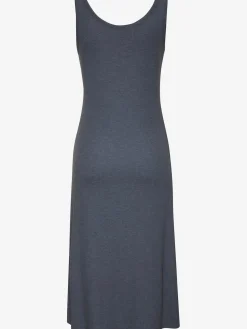 Robe à bretelles robe en tricot côtelé