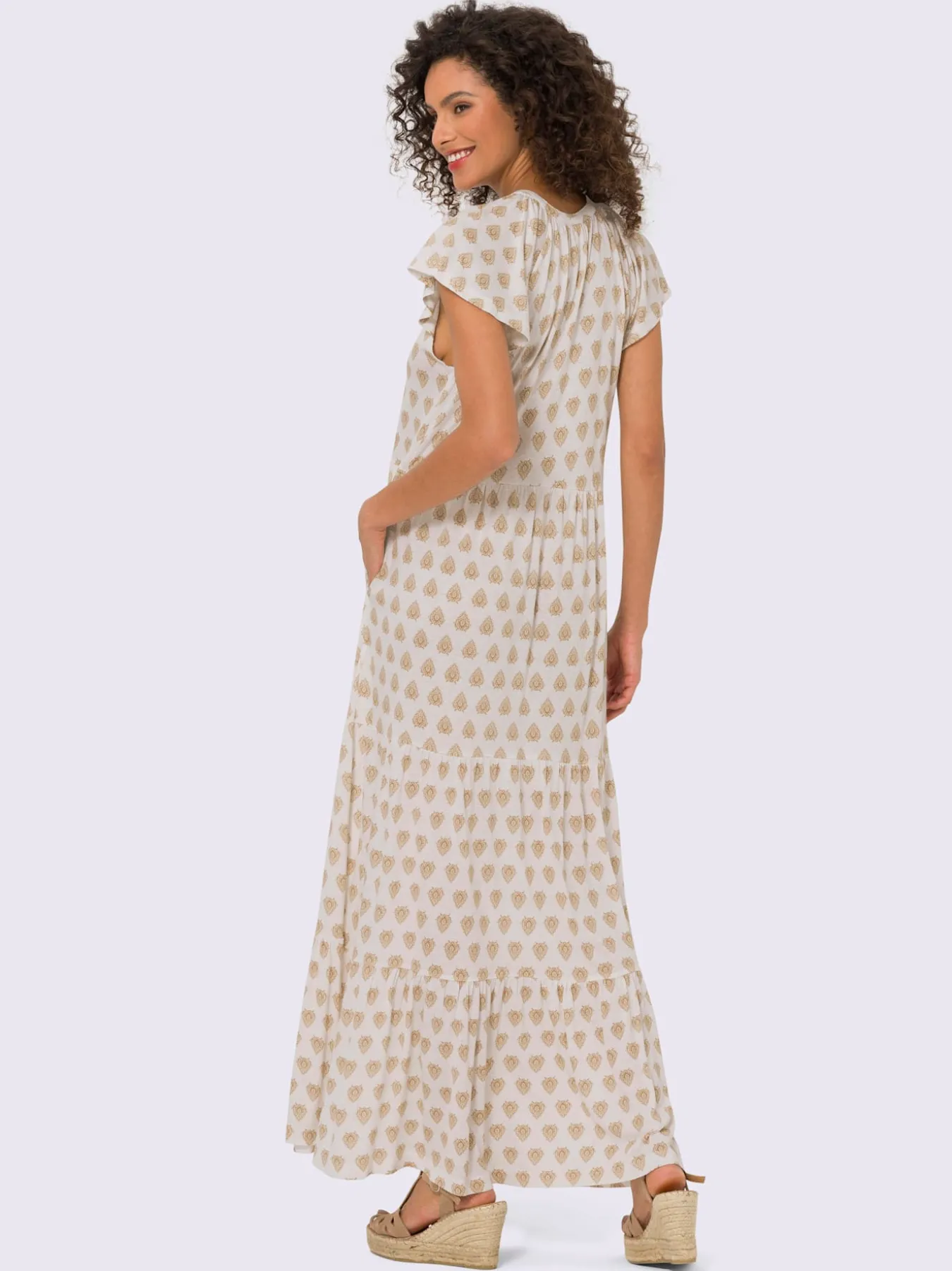 Robe à effet étagé robe en jersey
