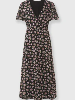 Robe à fleurs coupe affinante