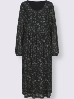 Robe à fleurs qualité maille imprimée