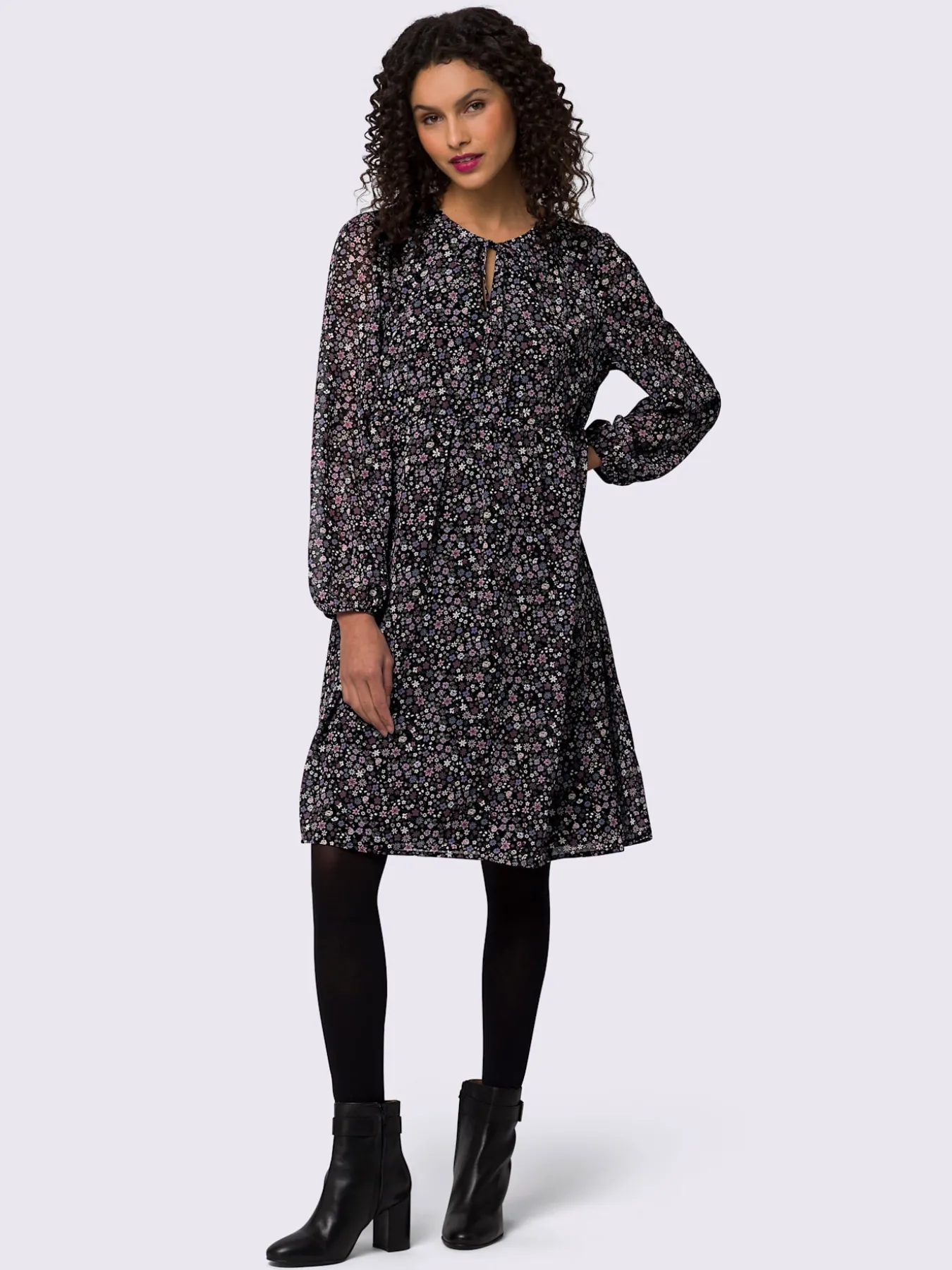 Robe à fleurs qualité tissée