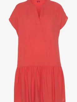 Robe chemisier courte à encolure en v