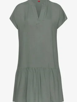 Robe chemisier courte à encolure en v
