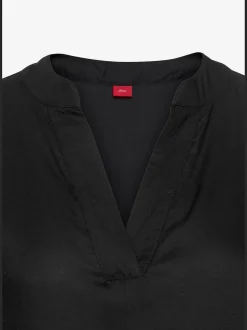 Robe chemisier courte à encolure en v