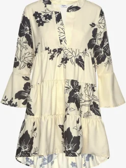Robe chemisier robe tunique décontractée à col v