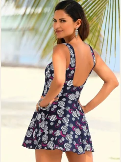Robe de bain maillot de bain idéal pour les grandes tailles, jusqu'au bonnet d