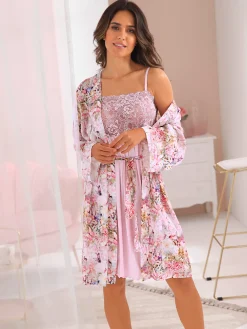 Robe de chambre satin