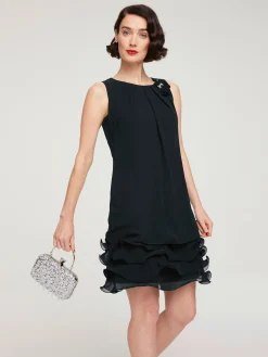 Robe de cocktail qualité crêpe légère et fluide
