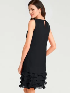 Robe de cocktail qualité crêpe légère et fluide