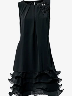 Robe de cocktail qualité crêpe légère et fluide