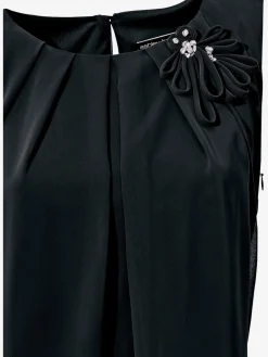 Robe de cocktail qualité crêpe légère et fluide