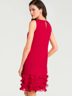 Robe de cocktail qualité crêpe légère et fluide