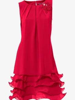 Robe de cocktail qualité crêpe légère et fluide
