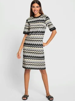 Robe de loisirs imprimé à motif tendance
