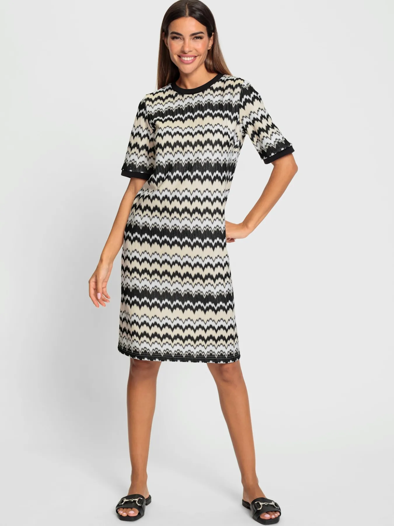Robe de loisirs imprimé à motif tendance