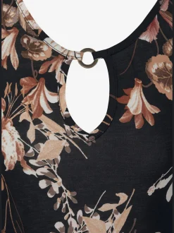 Robe de plage col v avec accessoire
