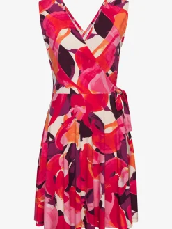 Robe de plage encolure en v dégagée devant et au dos