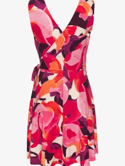 Robe de plage encolure en v dégagée devant et au dos