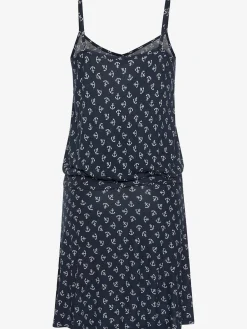 Robe de plage encolure légèrement froncée