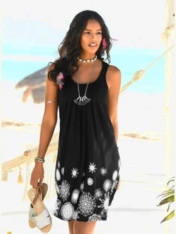 Robe de plage encolure ronde