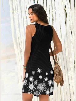 Robe de plage encolure ronde